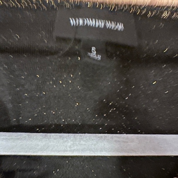 Long Sleeve Black Sparkle Glitter Dress Size Small‎ - Picture 5 of 7